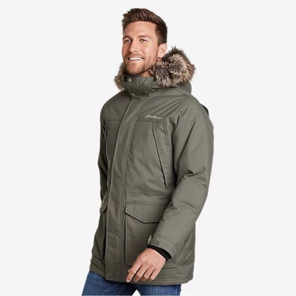 NWT Eddie Bauer Men's Caper Down Parka in Small